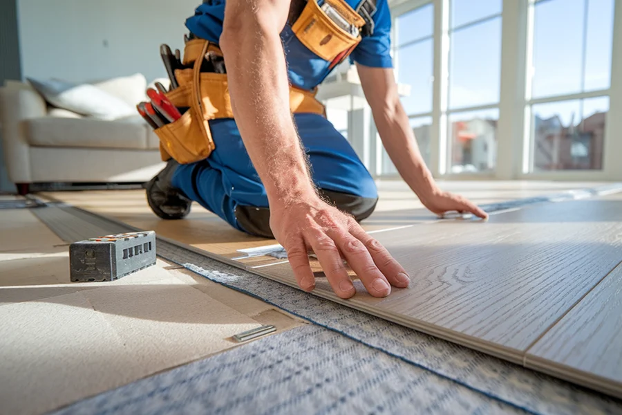 Brandon from JT Reliable Home Repairs doing house repairs in Middletown, OH JT Reliable Home Repairs Middletown OH house repair contractors